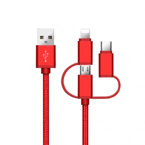 3 in 1 Braided Charging cable 