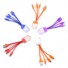 3 in 1 Acrylic Charging cable