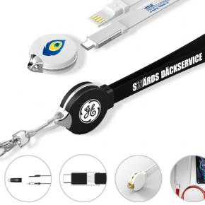 3 in 1 Lanyard Charging Cable